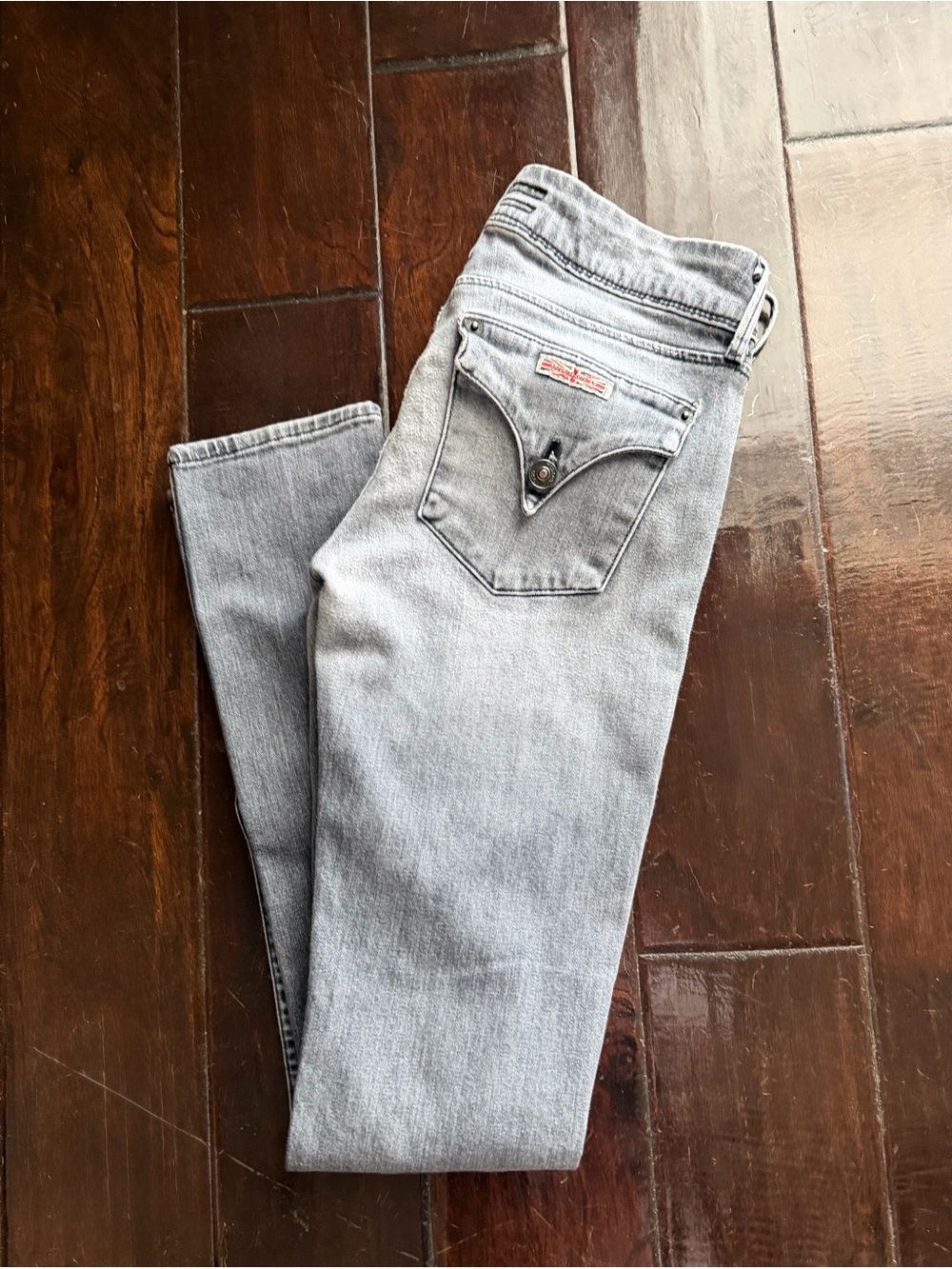 Hudson Jeans Women’s Skinny Jeans in Light Gray Wash